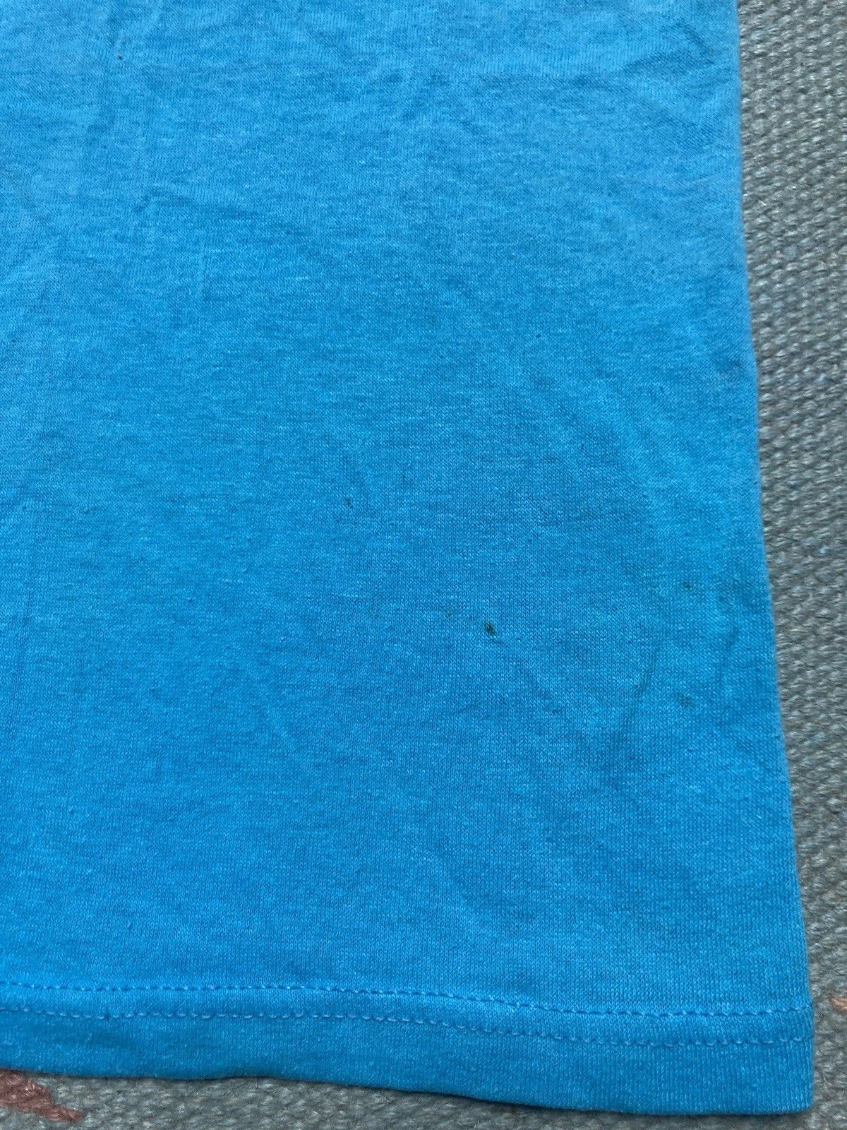 Vintage Vintage 80s pocket t shirt blank teal blue muscle soft M Size US M / EU 48-50 / 2 - 9 Thumbnail