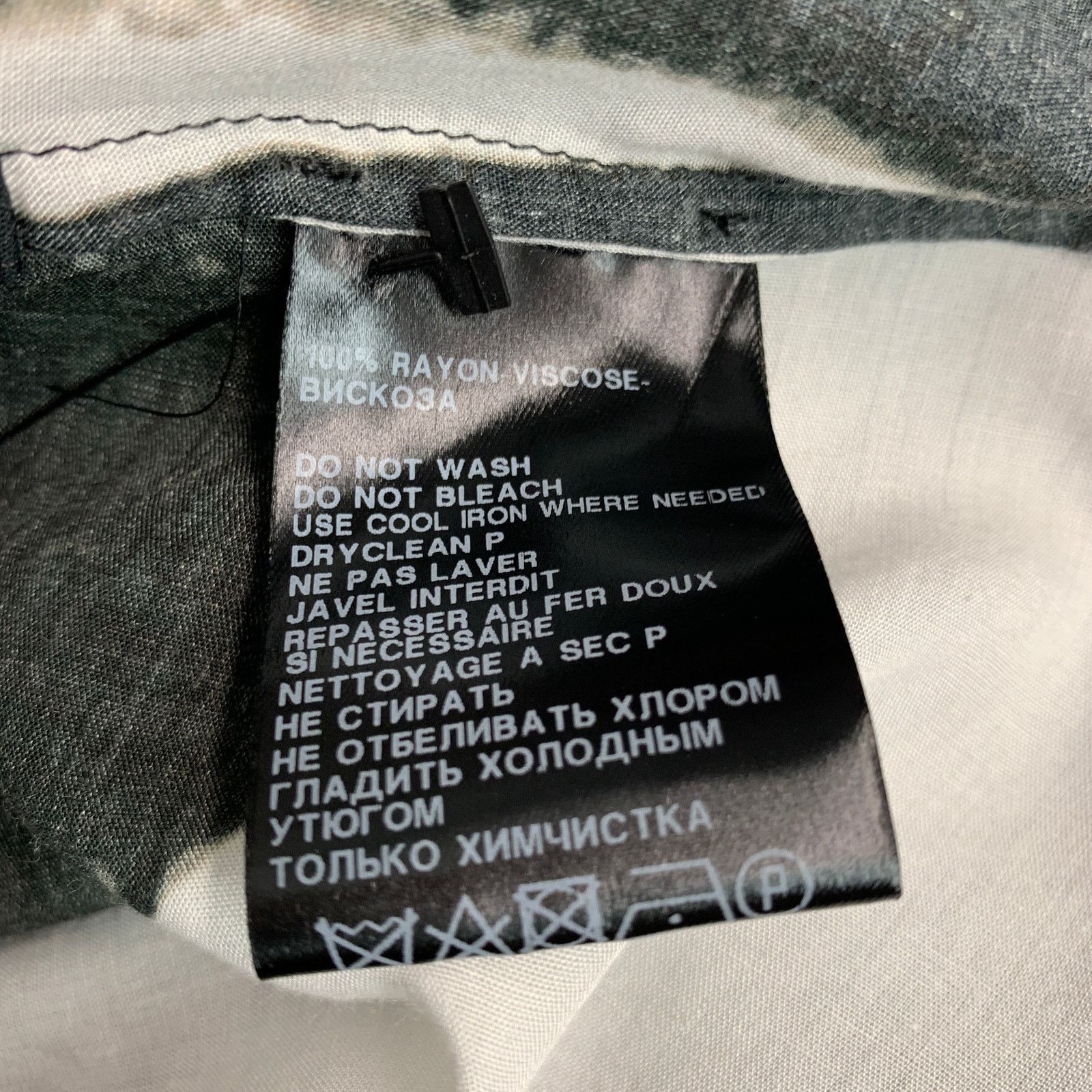 Ann Demeulemeester ANN DEMEULEMEESTER 6 Black White Viscose Abstract Casual Top Size M / US 6-8 / IT 42-44 - 4 Thumbnail