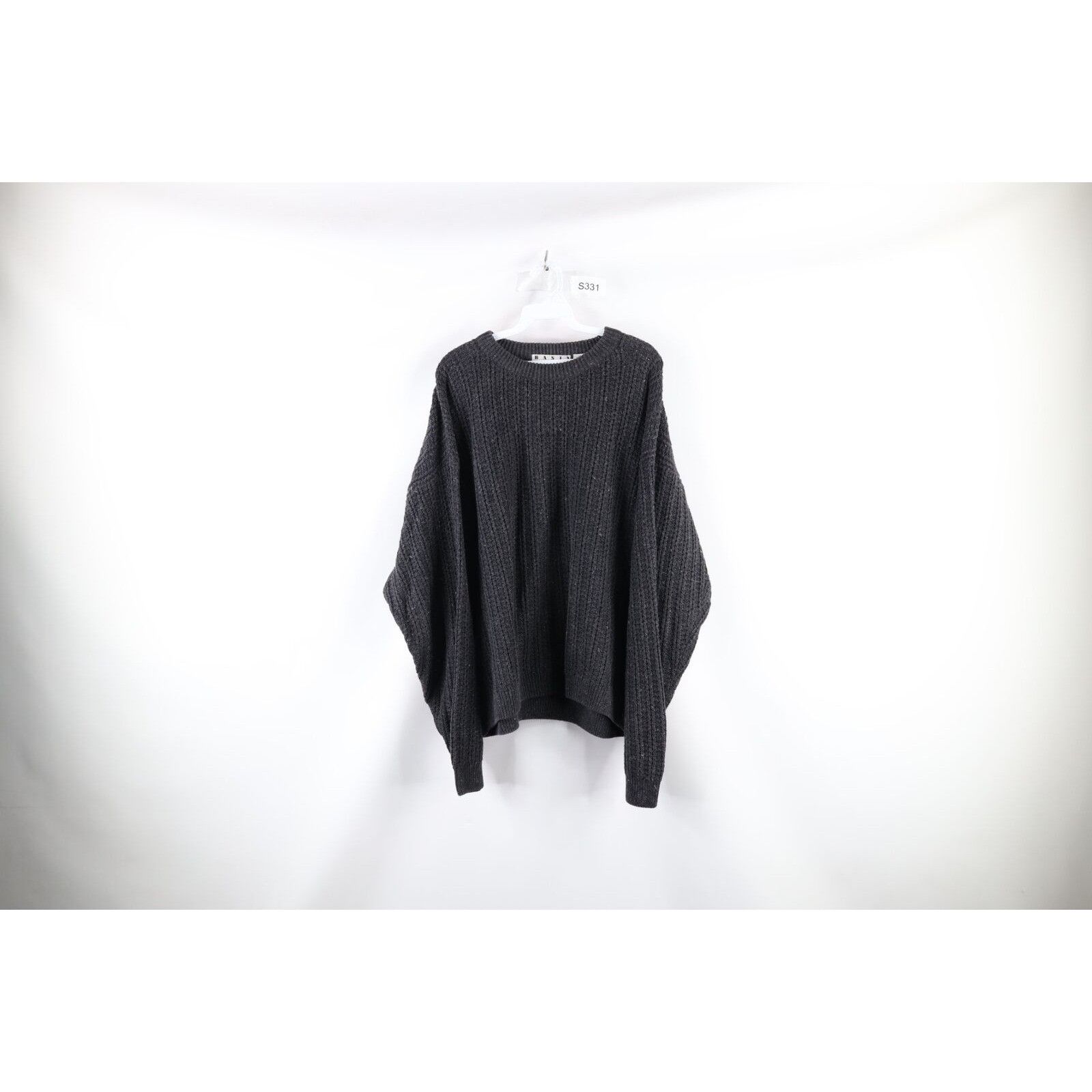 Vintage Vintage 90s Streetwear Blank Ribbed Knit Boxy Fit Sweater Size US L / EU 52-54 / 3 - 1 Thumbnail
