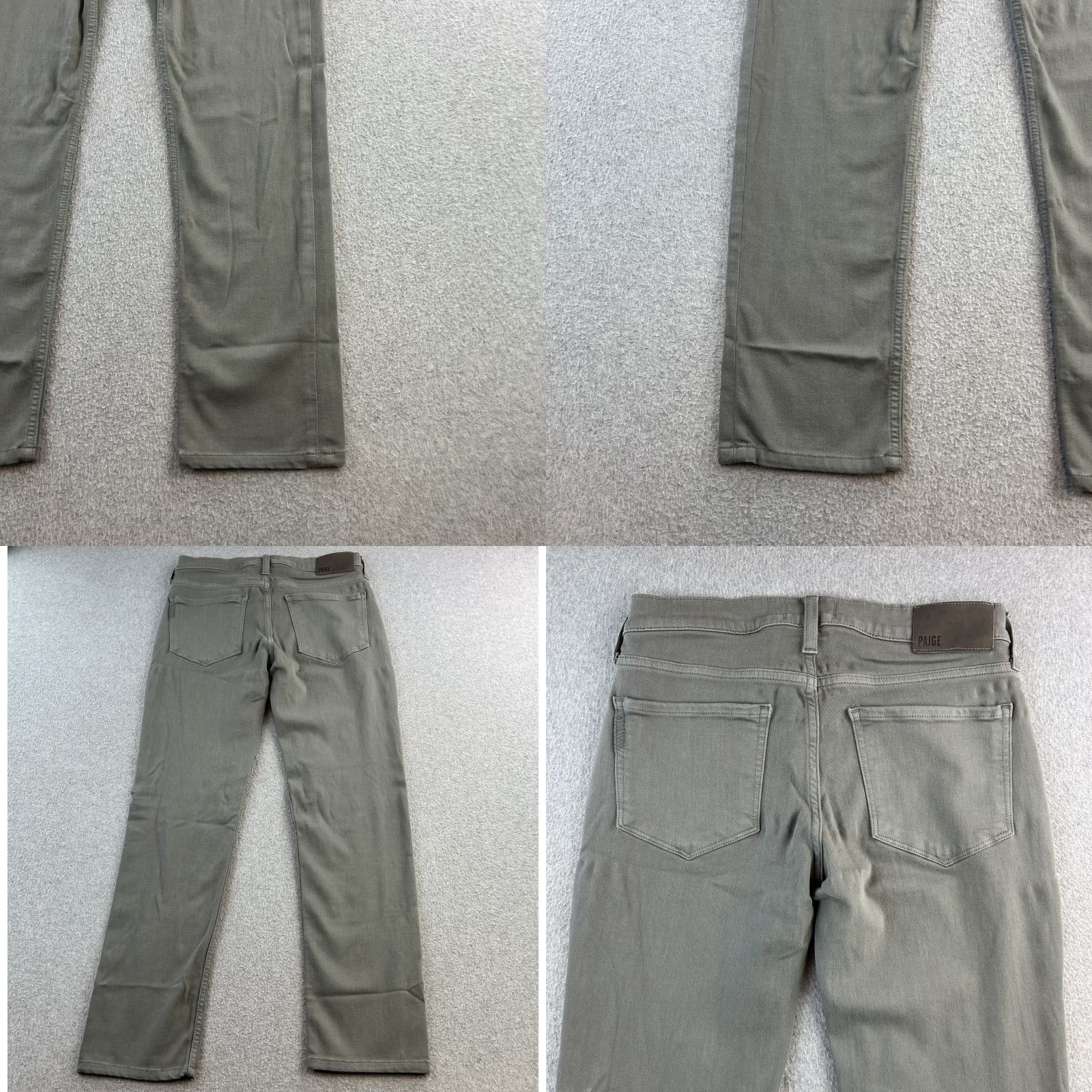Paige Paige Lennox Jeans Mens 29 Gray Slim Fit Stretch Five Pocket Denim Pants Size US 29 - 8 Thumbnail
