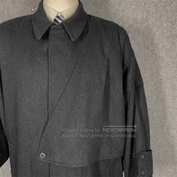 Y's Y's Irregular runway style fake two-piece Cape long wool c Size US XXL / EU 58 / 5 - 2 Thumbnail