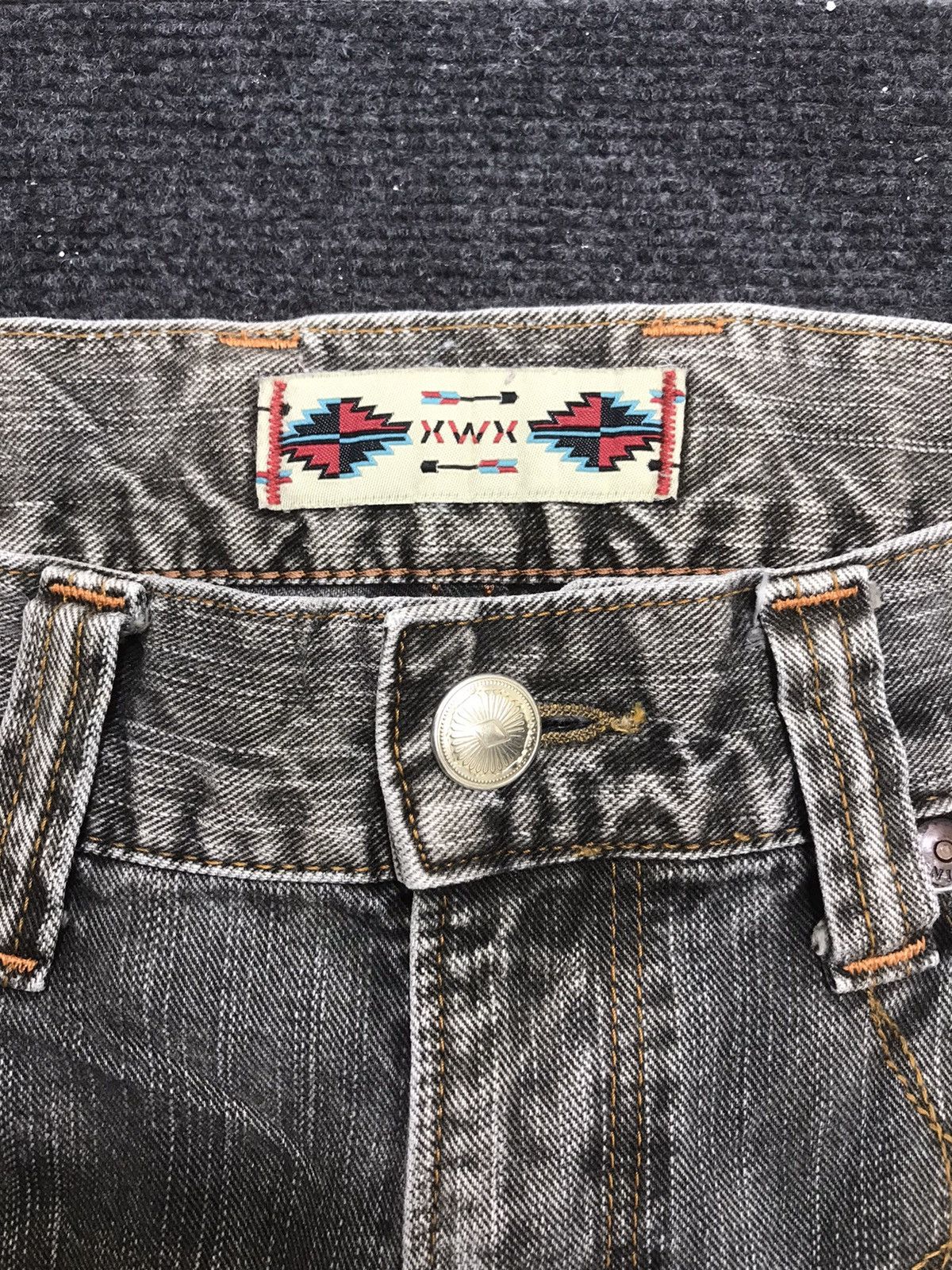 Edwin 💥FLARE💥EDWIN NAVAJO BLACK WASH SICK FADES WIDE DENIM F251 Size US 36 / EU 52 - 9 Thumbnail