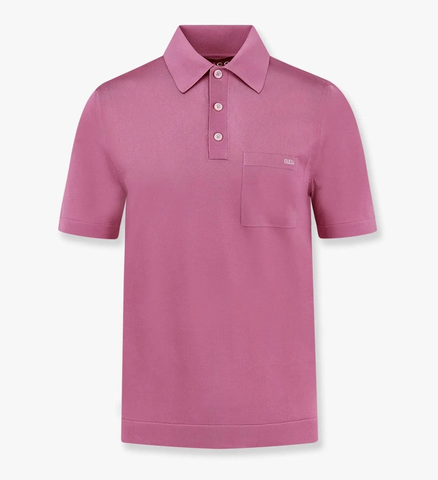 Gucci o1la5ras0426 Fine Silk Knit Polo Shirt in pink Size US S / EU 44-46 / 1 - 1 Preview
