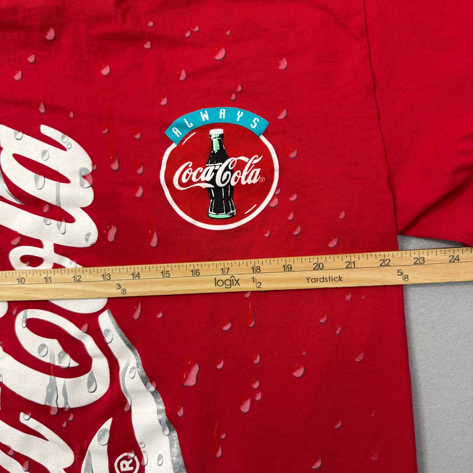 Vintage Vintage Coca Cola Big Print Shirt Men's Extra Large Red 1994 Size US XL / EU 56 / 4 - 10 Thumbnail
