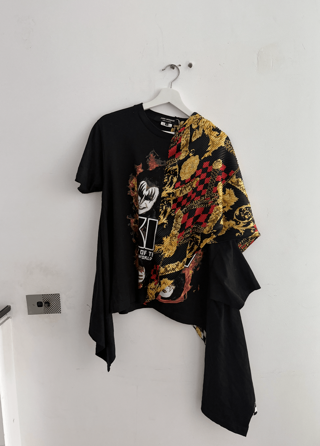 Junya Watanabe AW21 Pleated Destructured T-shirt with Punk Baroque Size US S / EU 44-46 / 1 - 2 Thumbnail