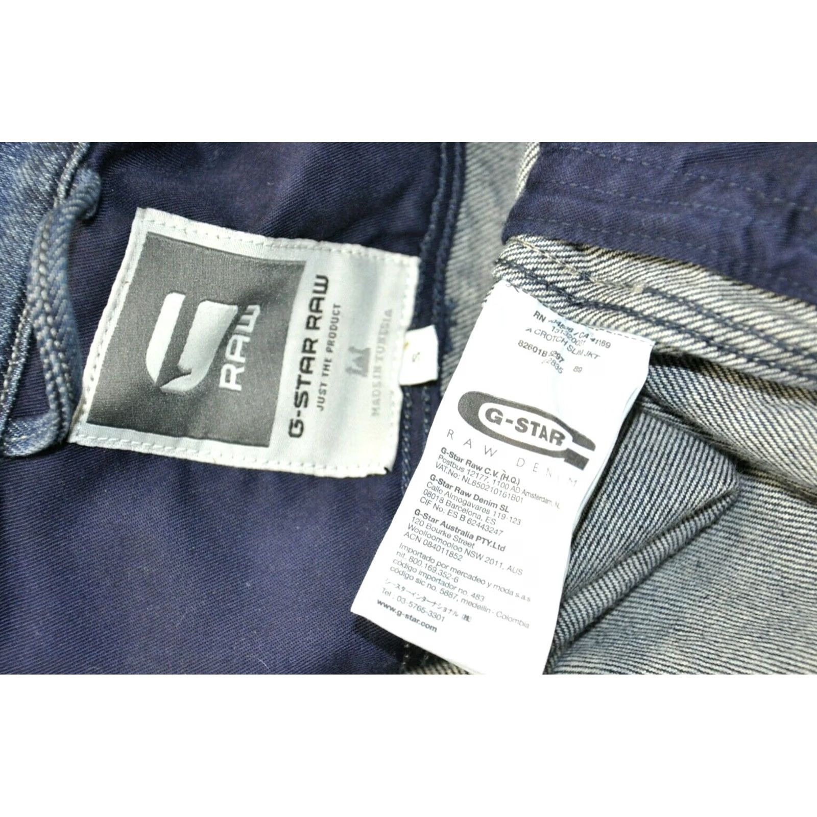 G-Star G-Star Raw A Crotch Slim Jacket Men S Denim Blue Size S Vintage No Size US S / EU 44-46 / 1 - 5 Thumbnail