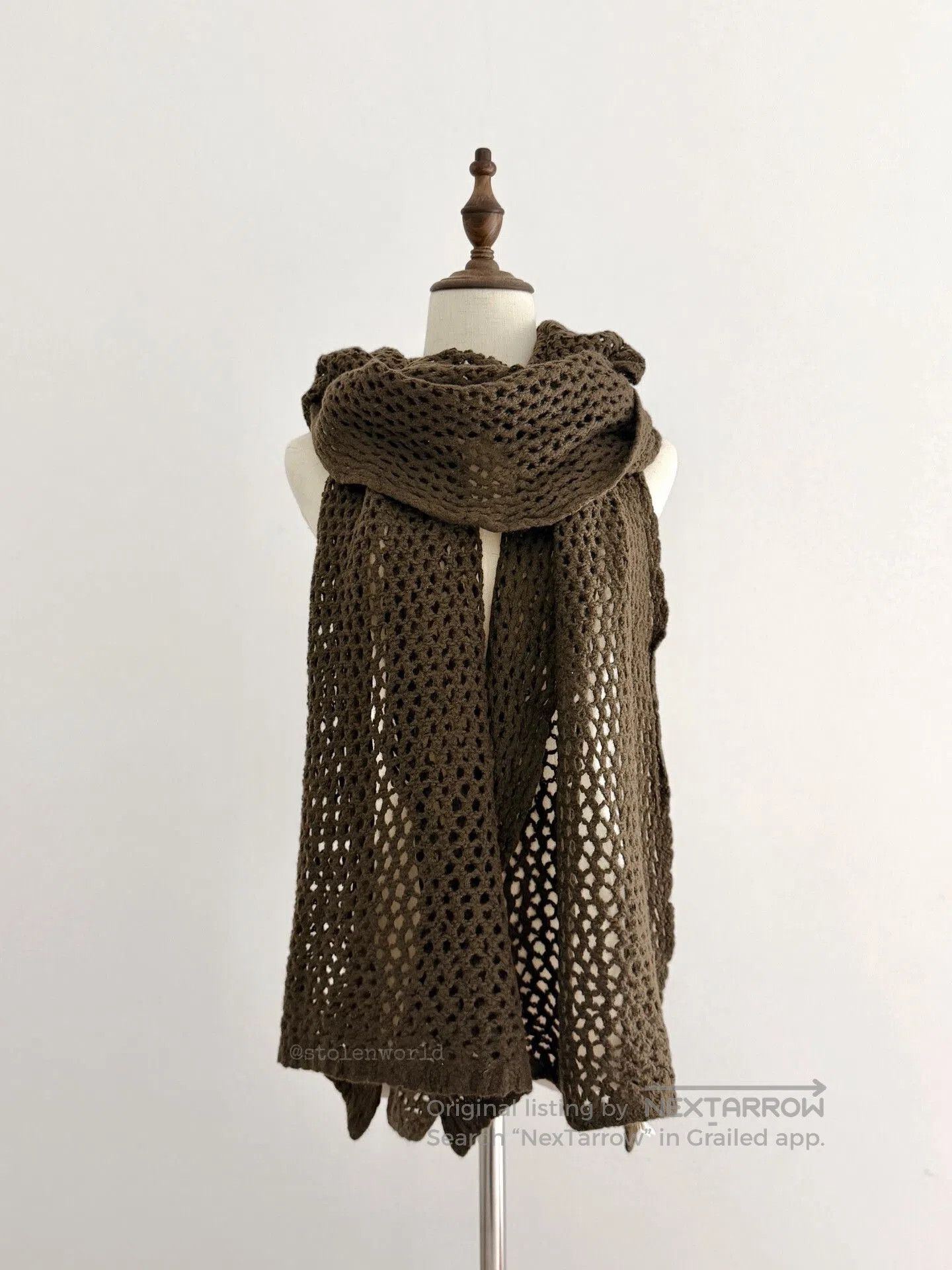 Y's wool crochet scarf by y's. Size ONE SIZE - 2 Thumbnail