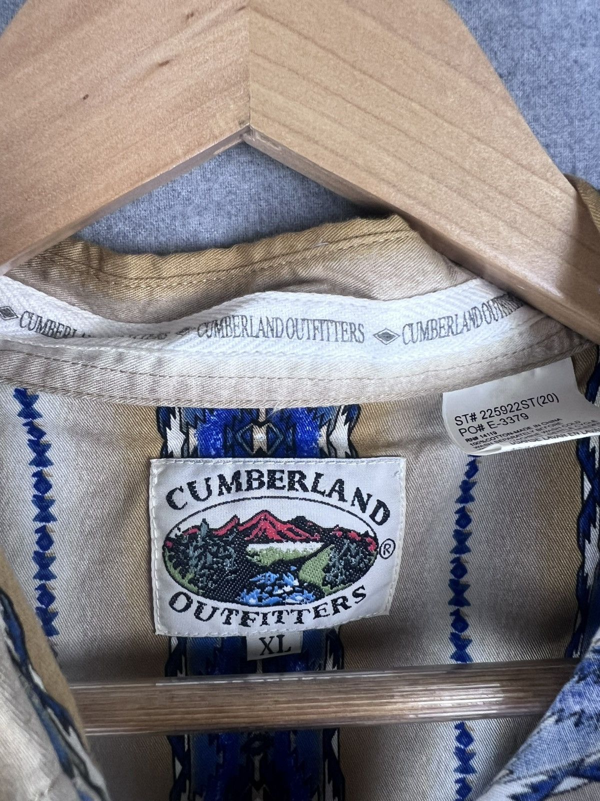 Vintage Cumberland Outfitters Western Shirt Men XL Striped Aztec Size US XL / EU 56 / 4 - 3 Thumbnail
