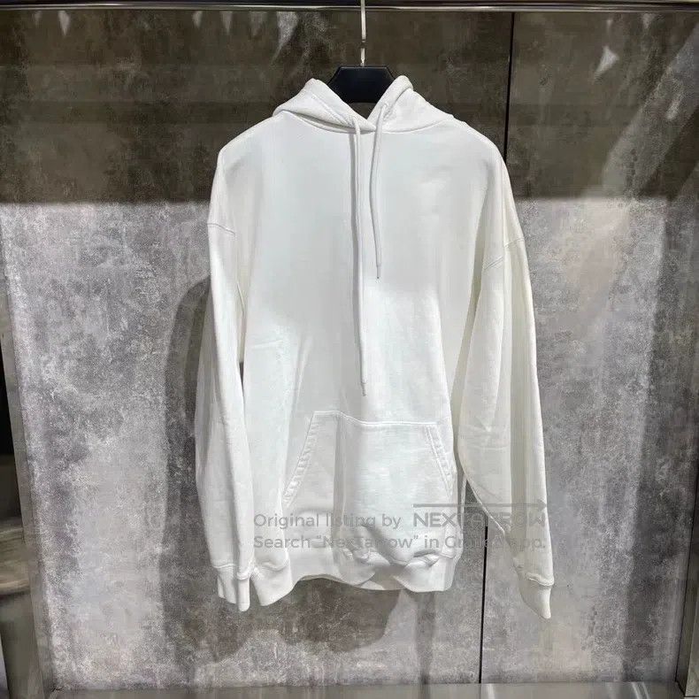 Balenciaga White hoodie logo sweatshirt size XS