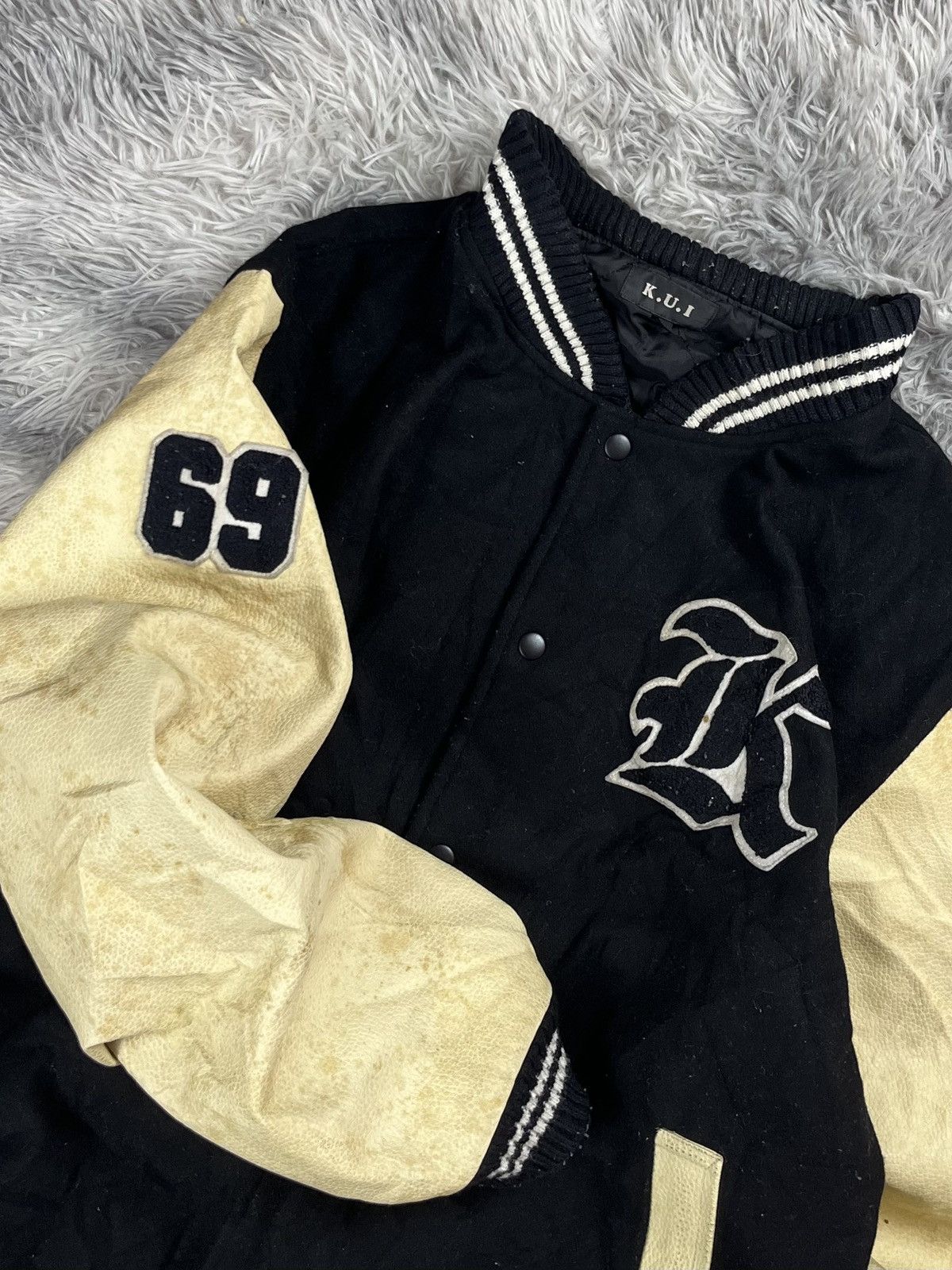 Japanese Brand K.U.I Stadium Jumper jacket Namber 69 Size US XL / EU 56 / 4 - 5 Thumbnail