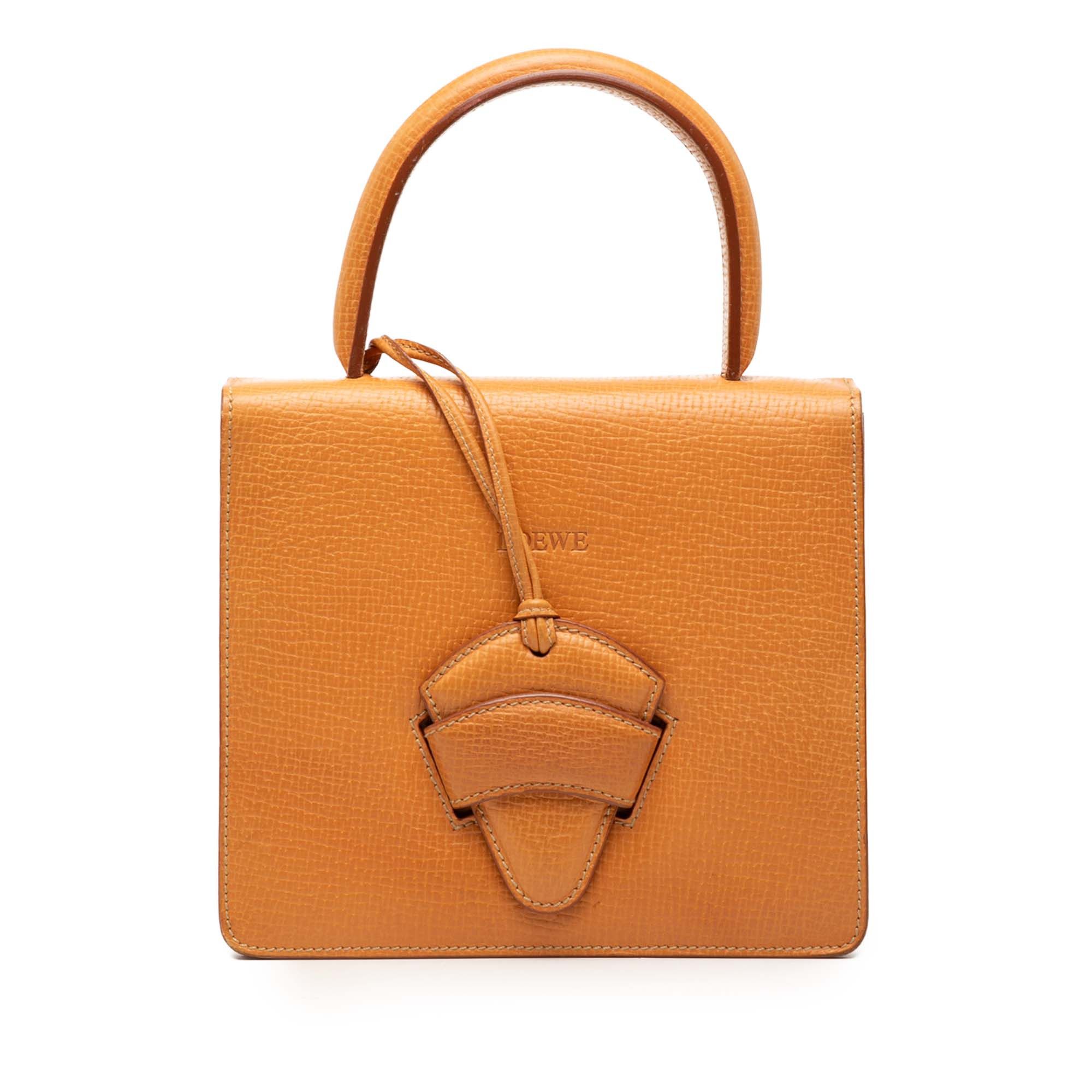 Loewe Textured Leather Barcelona Top Handle Bag Size ONE SIZE - 1 Thumbnail