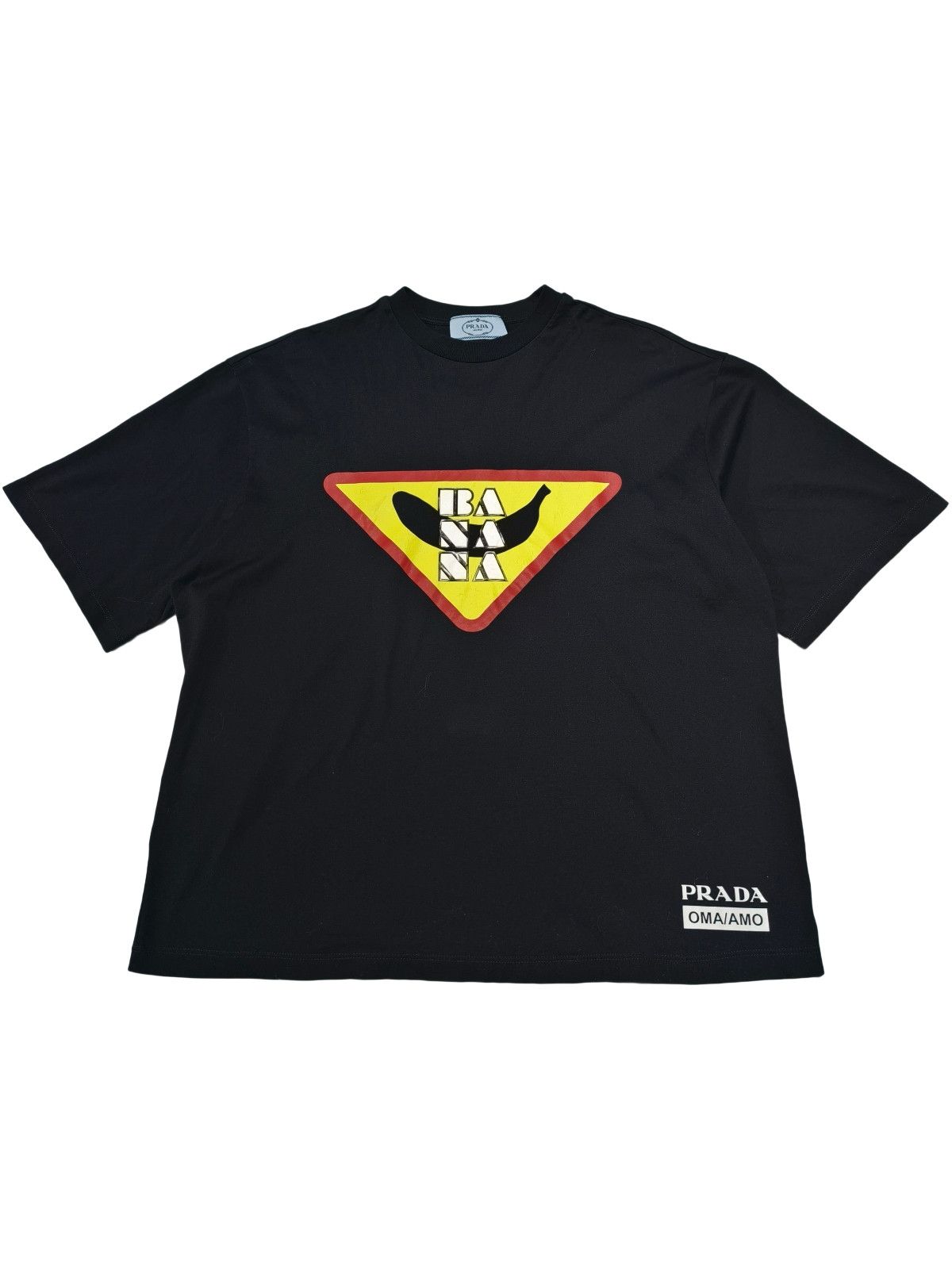 Prada Prada Banana Triangle Graphic T-Shirt Size XS Size US XS / EU 42 / 0 - 1 Thumbnail
