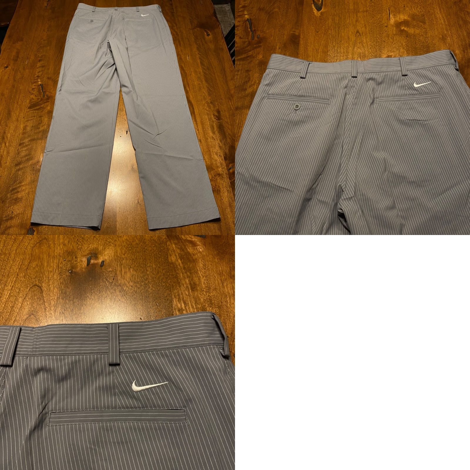 Nike Nike Pants Mens 34x32 Gray Striped Golf Straight Leg Fit Dry Casual Size US 34 / EU 50 - 8 Thumbnail