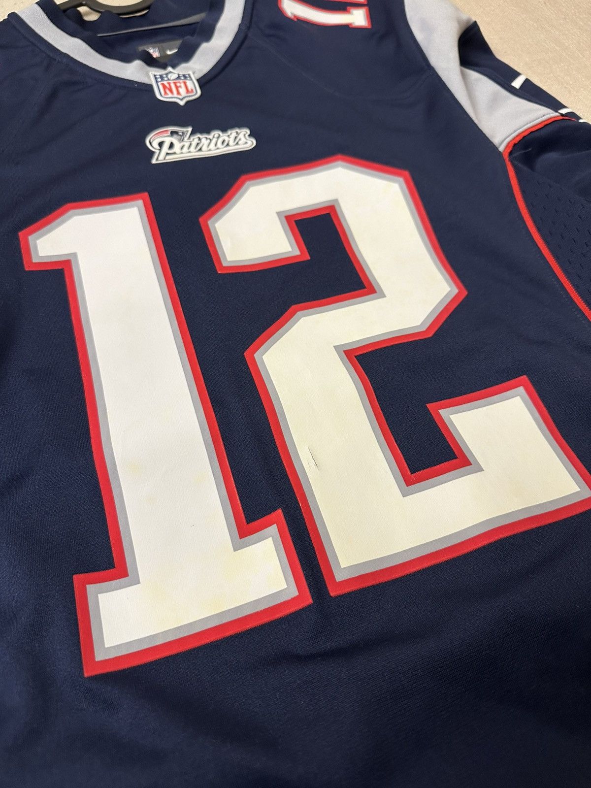 NFL × Nike Nike Tom Brady 12 New England Patriots on field NFL Jersey Size US S / EU 44-46 / 1 - 6 Thumbnail