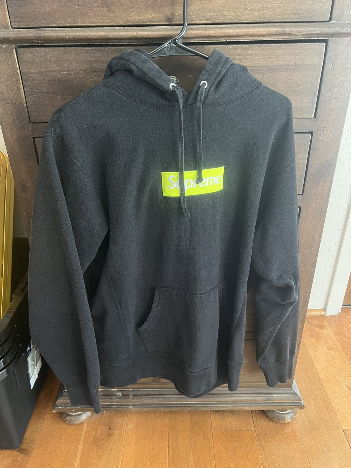 Supreme Supreme Box Logo Hooded Sweatshirt 'Black' Size US M / EU 48-50 / 2 - 1 Thumbnail