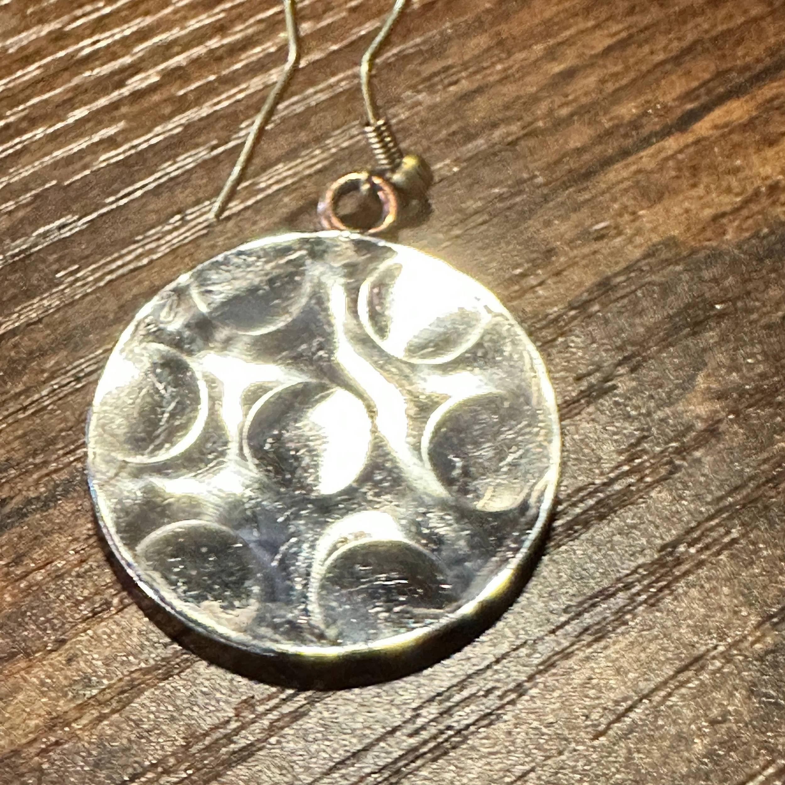 Other Handmade Artesian Hippie Silver & Copper Peace Sign Drop Wir Size ONE SIZE - 7 Thumbnail