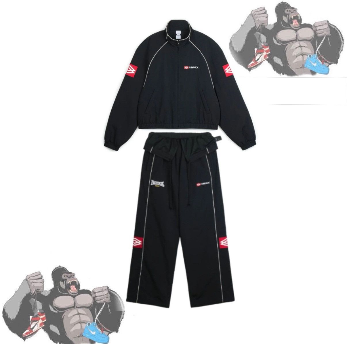 PROJECT G/R Protocol Index Exaggerated Shoulder Sweatsuit Size US XXL / EU 58 / 5 - 1 Thumbnail