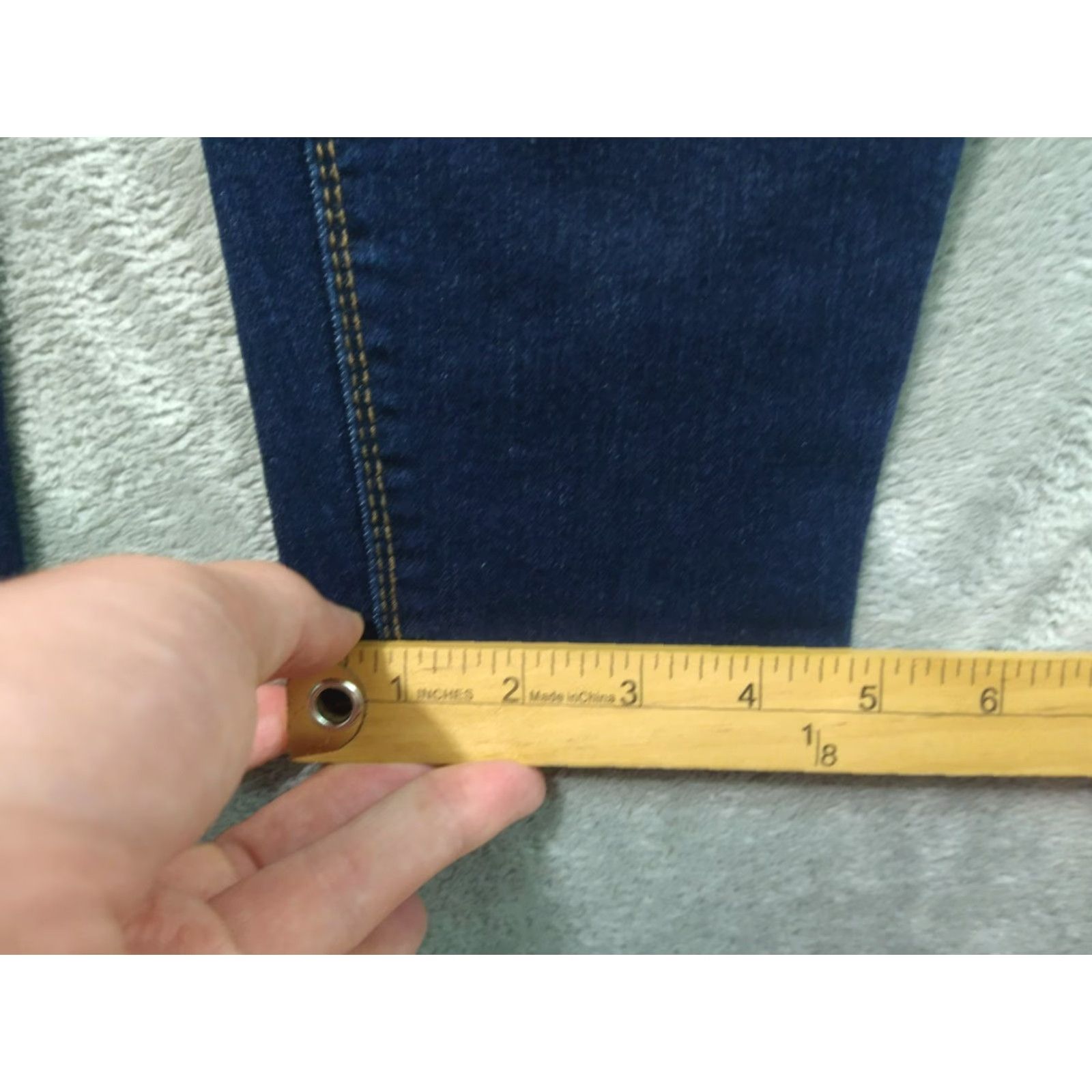 Denime 1822 Jeans Womens 6 Blue Denim Adrianna Mid Rise Ankle Stretch 5-Pocket Blue Size 28" / US 6 / IT 42 - 6 Thumbnail
