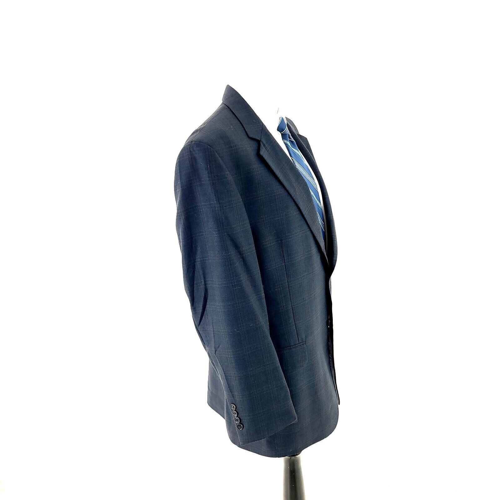 Jos. A. Bank Jos A Bank Signature Collection Wool 2 Button Blazer 42L Blu Size 42L - 7 Thumbnail