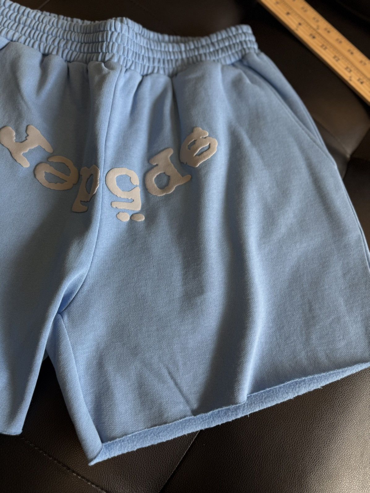 Sp5der Sp5der Sweatshorts Blue Size XL (NEW) Size US 34 / EU 50 - 2 Thumbnail