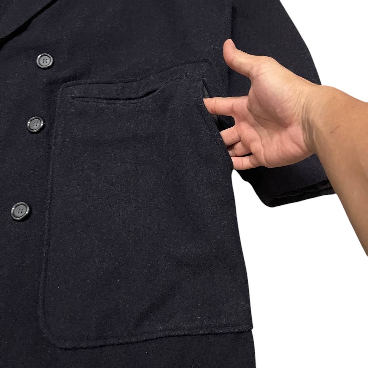 Yohji Yamamoto Y’s bis Yohji Yamamoto Wool Coat Double Breasted Size US L / EU 52-54 / 3 - 6 Thumbnail