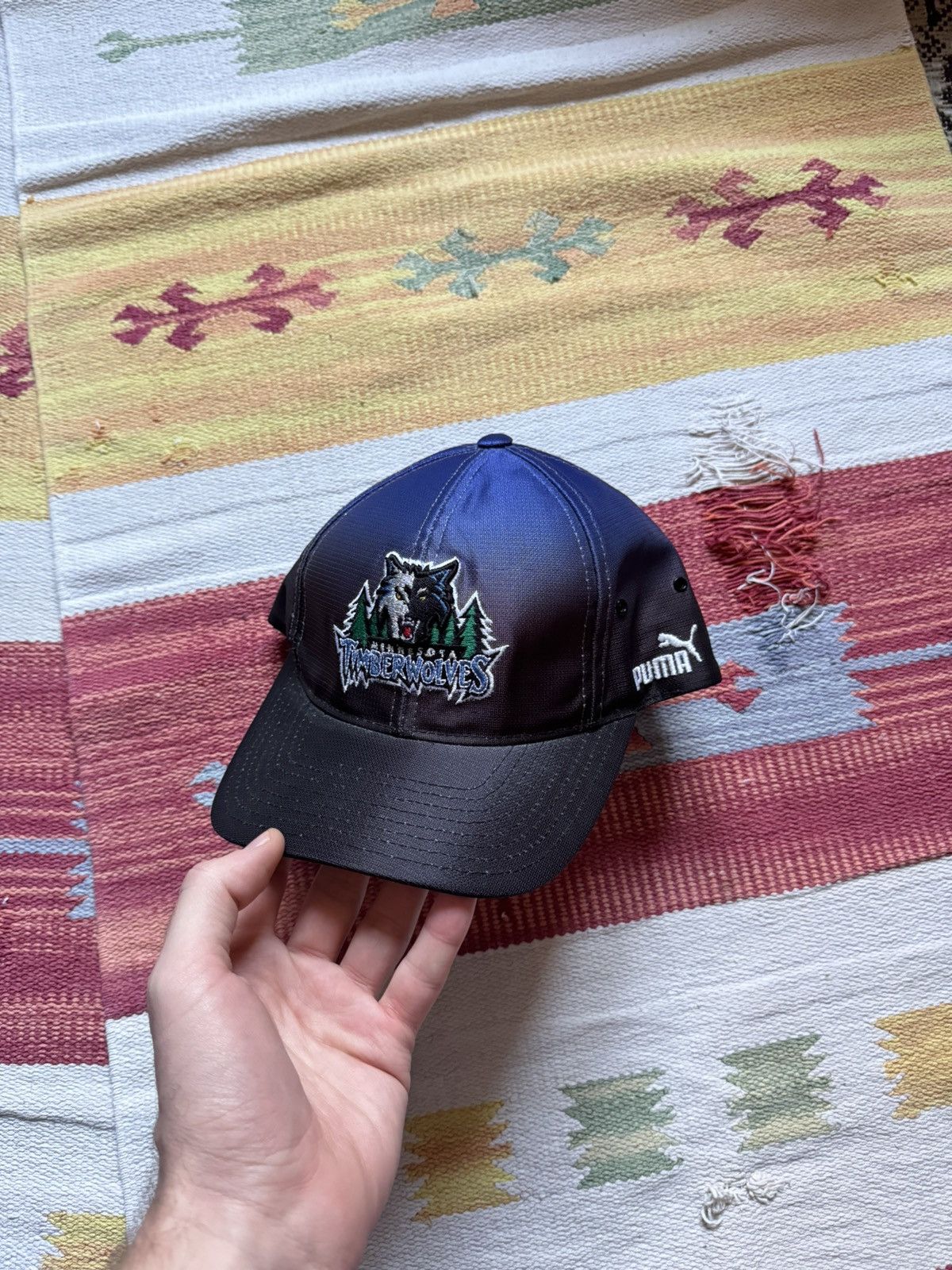 NBA Vintage Timber Wolves NBA Basketball Hat Size ONE SIZE - 1 Thumbnail