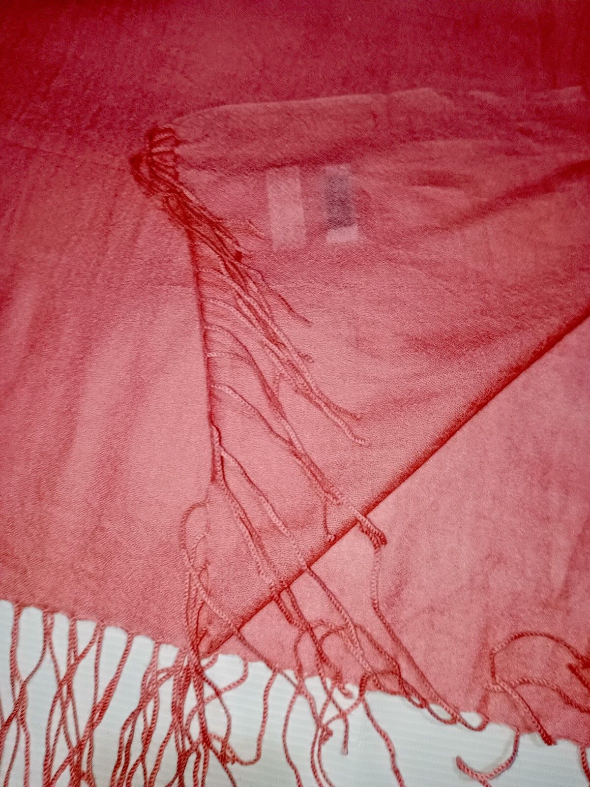 Givenchy GIVENCHY PARIS FRANCE Oversized Peach Vintage Cashmere Shawl Size ONE SIZE - 8 Thumbnail