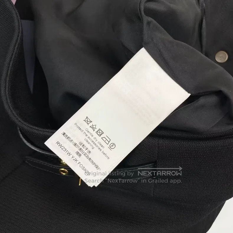 Louis Vuitton Louis Vuitton 23ss Black Tie Wrap Mini Skirt Size 33" - 4 Thumbnail
