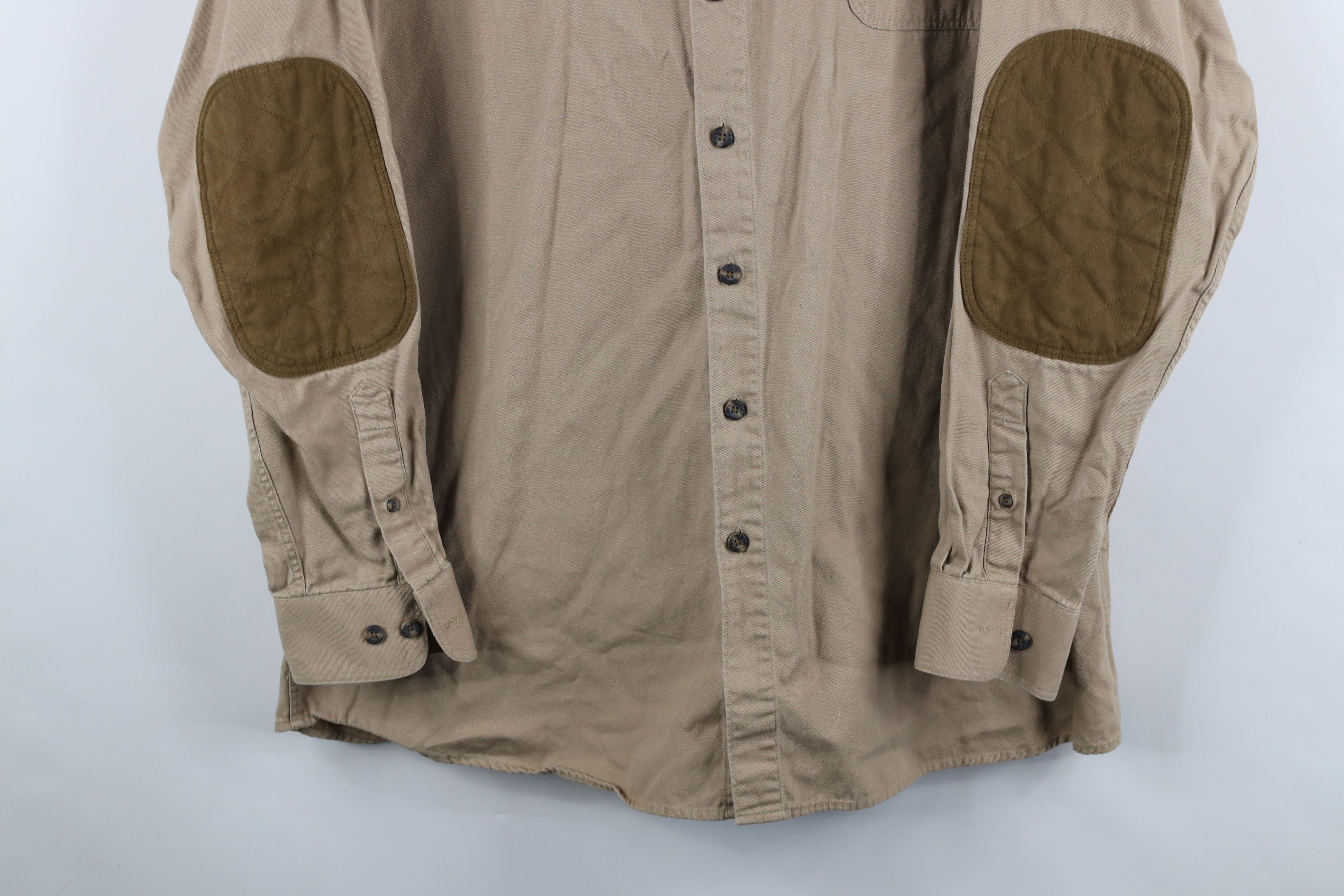 Vintage Vintage 90s Streetwear Patch Shooting Button Down Shirt Size US XL / EU 56 / 4 - 3 Thumbnail