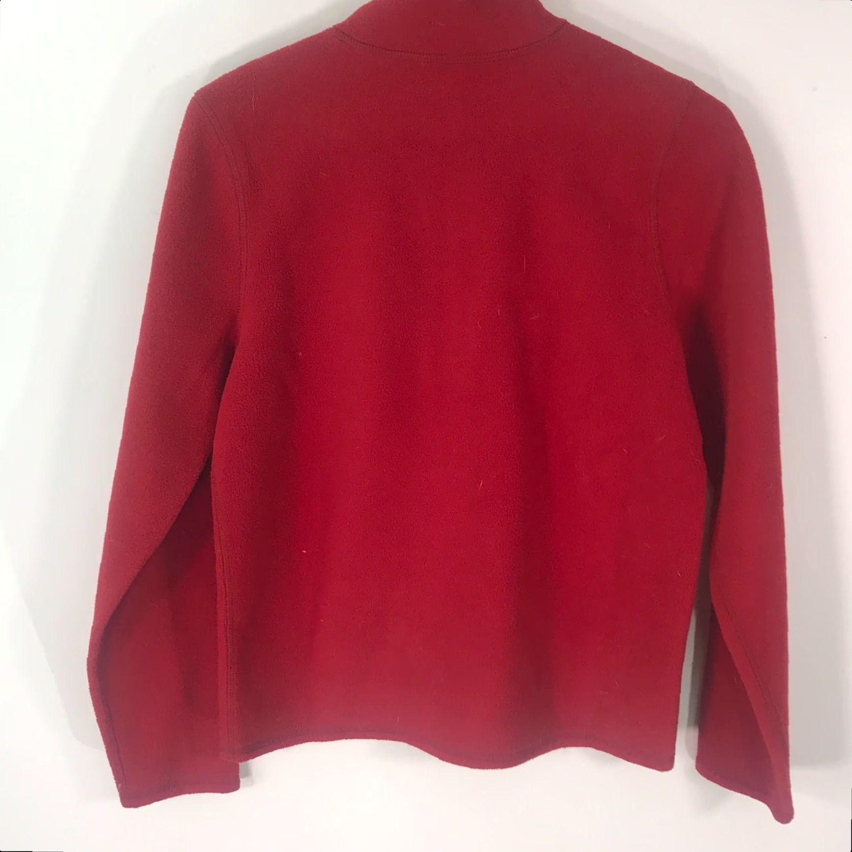 Eddie Bauer Eddie Bauer Womens Polyester 1/4 Zip Long Sleeve Red Fleece Jacket XS Size XS / US 0-2 / IT 36-38 - 2 Thumbnail