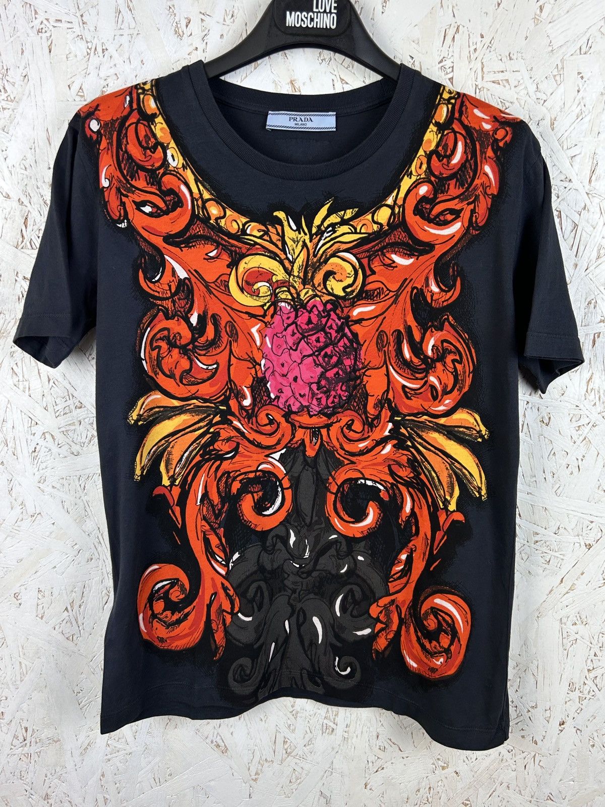 Prada Prada Spring/Summer 2010 Pineapple Floral Print T-Shirt Size S / US 4 / IT 40 - 1 Thumbnail