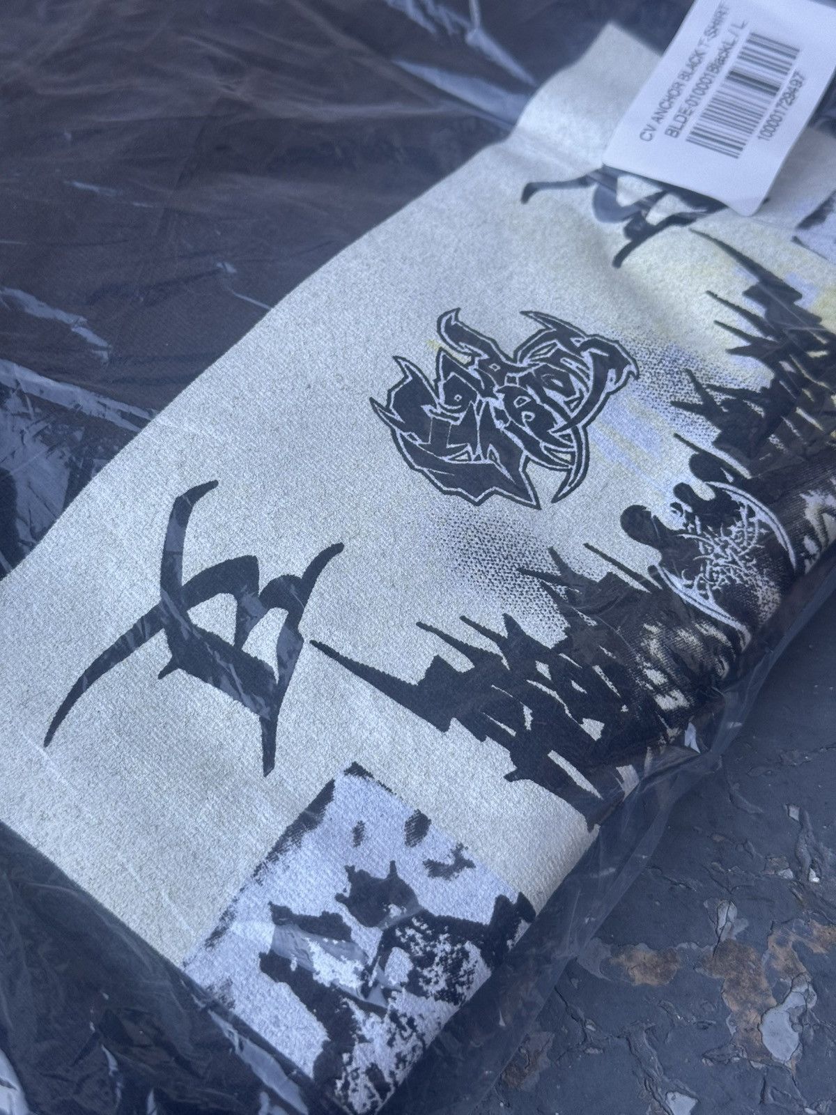 Drain Gang CV ANCHOR BLACK T-SHIRT UNOPENED Size US L / EU 52-54 / 3 - 3 Thumbnail