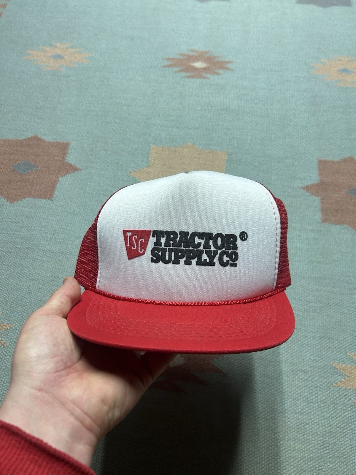 Vintage Vintage trucker hat tractor supply co red farm snapback Size ONE SIZE - 2 Thumbnail