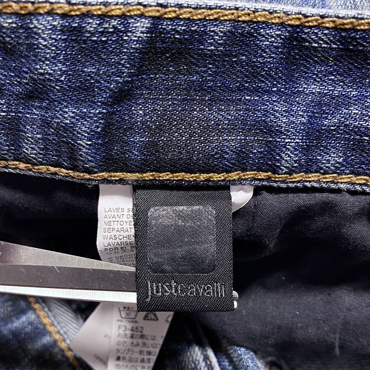 Just Cavalli Unisex Just Cavalli Slim Fit Washed Blue Jeans Denim Size US 31 - 19 Thumbnail