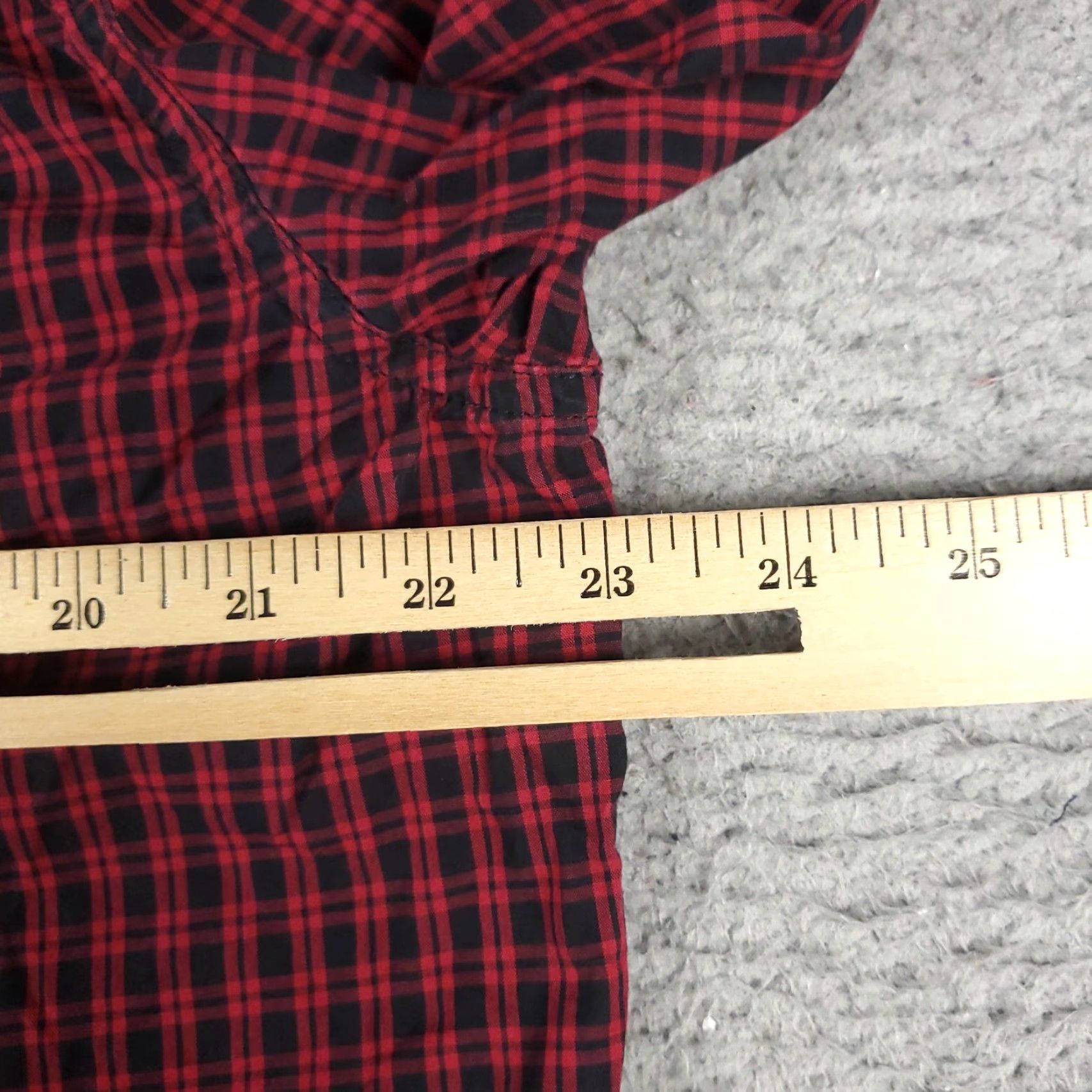 Lucky Brand Lucky Brand Shirt Mens Size Large Red Plaid Button-Up Long Sleeve Casual Business Formal Wedding Workwear Size US L / EU 52-54 / 3 - 5 Thumbnail