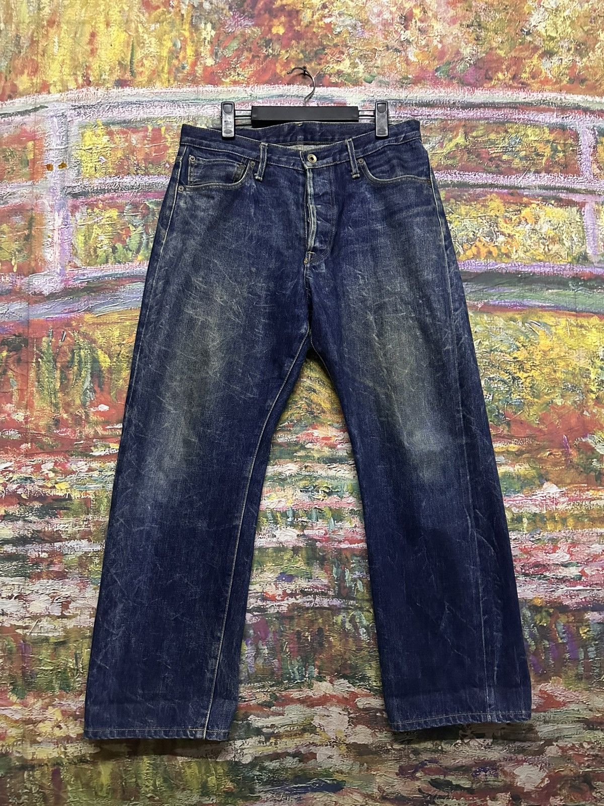 Japanese Brand Vintage Blue Way Jeans Size US 32 / EU 48 - 1 Thumbnail