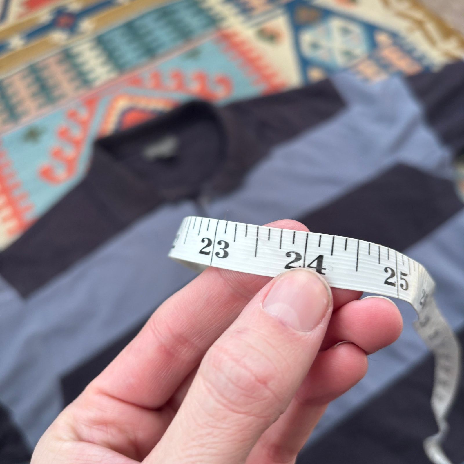 Van Heusen × Vintage Y2K Vintage Striped Blue Rugby Polo Long Sleeve Shirt XL Size US XL / EU 56 / 4 - 8 Thumbnail