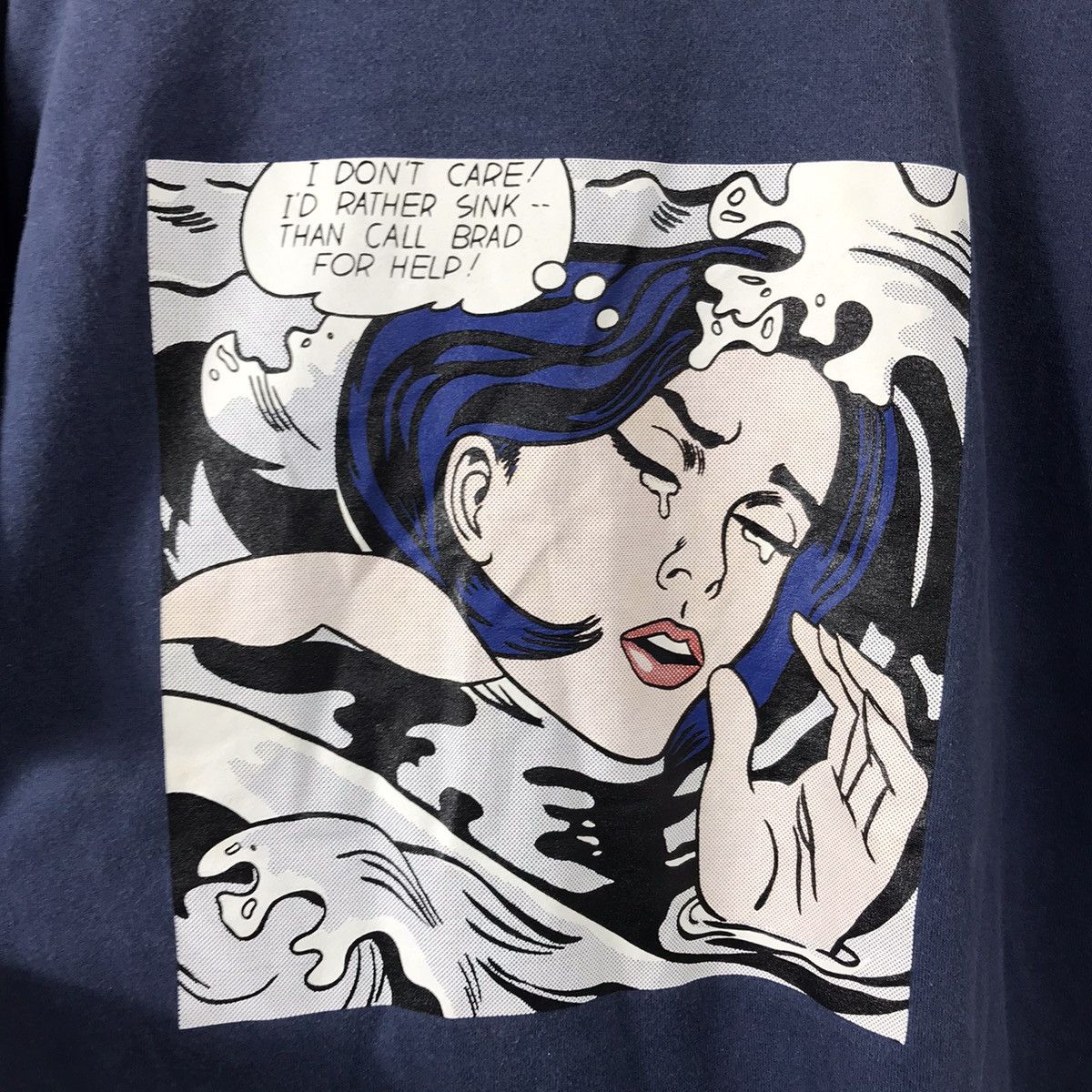 Arts & Science Roy Lichtenstein Girl With Hair Ribbon Art Tee Size US XL / EU 56 / 4 - 5 Thumbnail