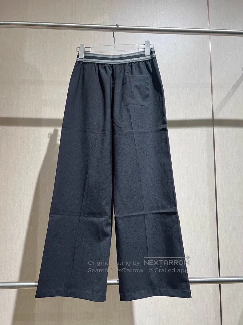 Loewe Loewe size XS Black Wool Wide Leg Pants Size 22" - 2 Thumbnail