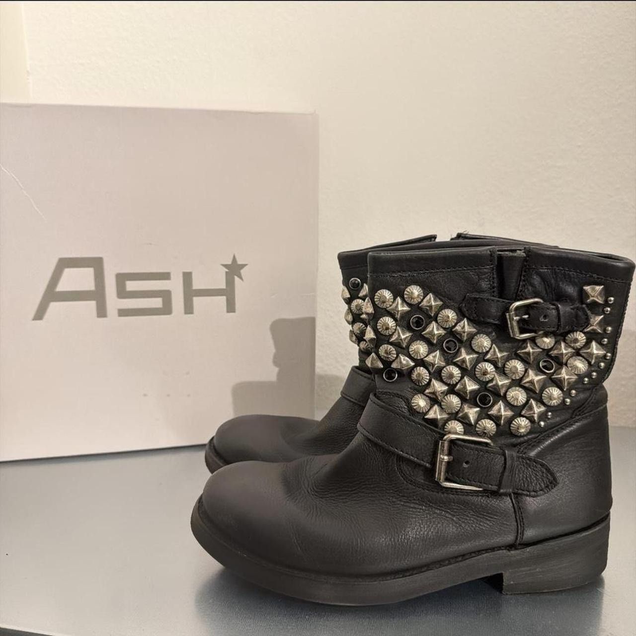 ASH Ash Studded Leather Boots Size US 9 / IT 39 - 1 Thumbnail
