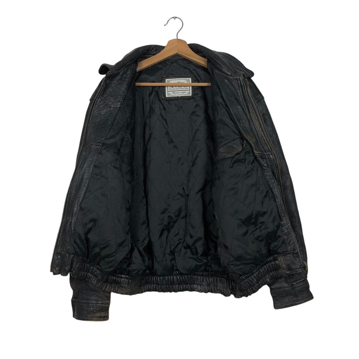 Japanese Brand 🔥VINTAGE BIKER GENUINE LEATHER JACKET ANABAS ISSEY MIYAKE Size US M / EU 48-50 / 2 - 15 Thumbnail