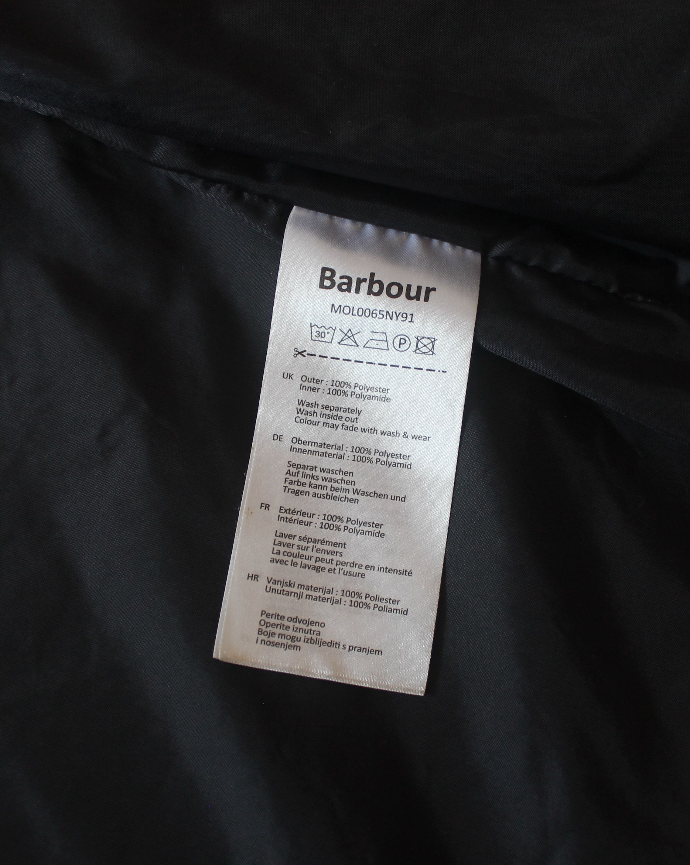 Barbour Barbour International Navy Bomber Jacket Size US L / EU 52-54 / 3 - 11 Thumbnail