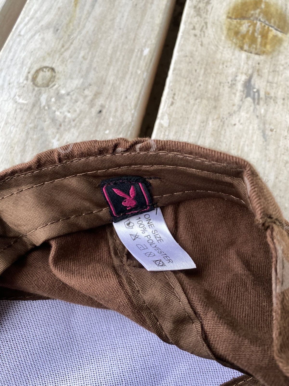 Playboy × Vintage Vintage Monogram Bunny PLAY BOY sex porn sk8 cap Hat Size ONE SIZE - 7 Thumbnail