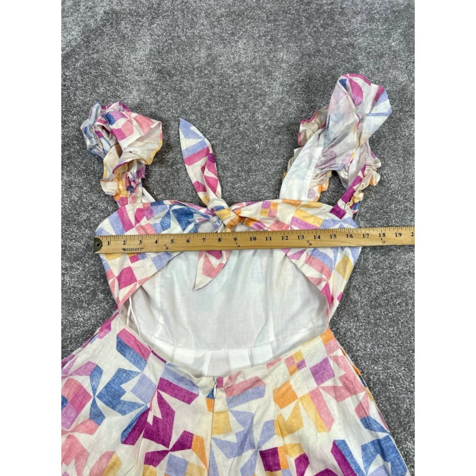 Vintage VINTAGE Yumi Kim Romper Women's Medium Floral Sleeveless Linen Blend Casual Spring Summer Womens Size 32" / US 10 / IT 46 - 5 Thumbnail