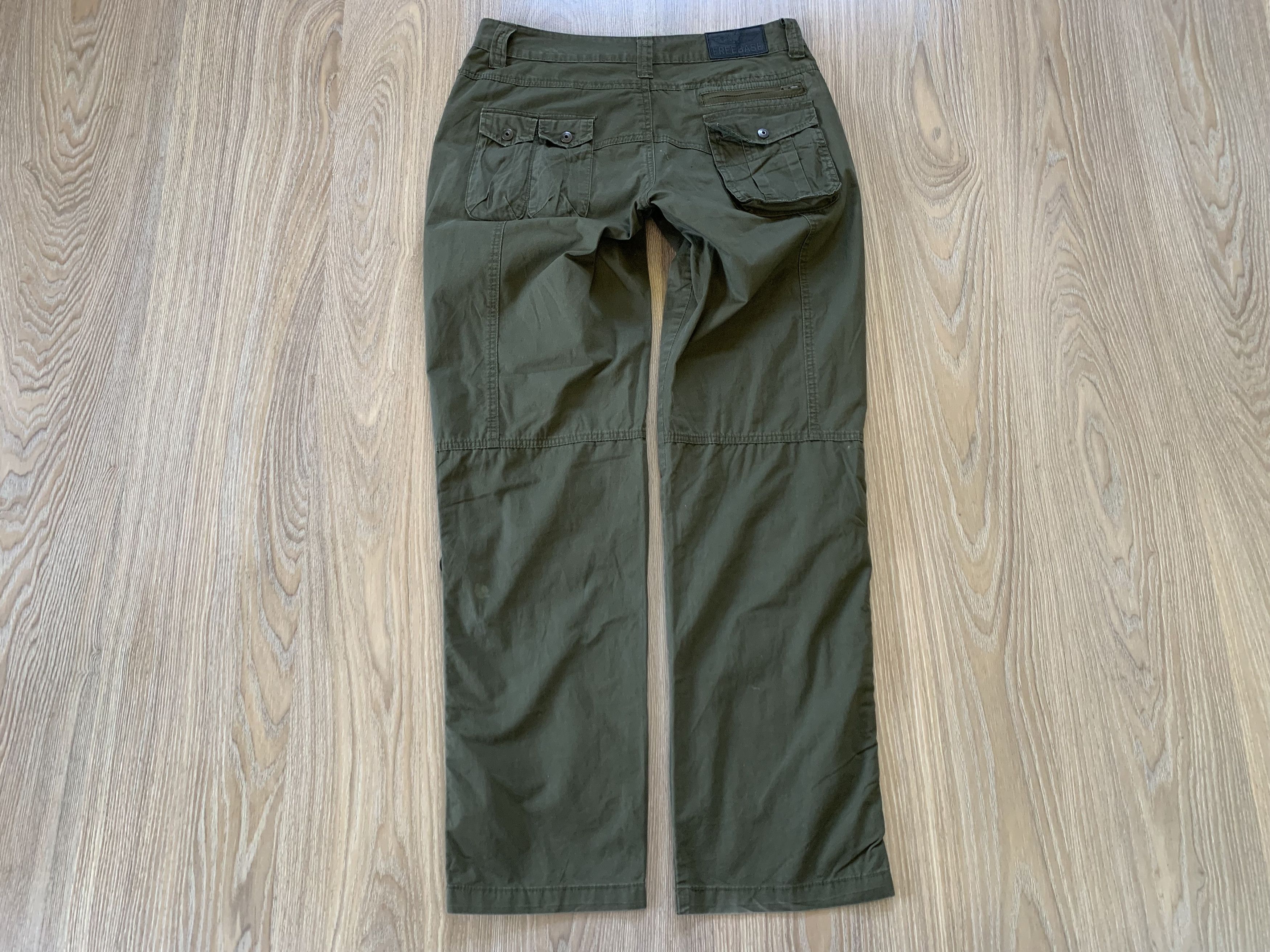 Japanese Brand Freebase Wear Vintage Multi Pocket Khaki Cargo Pants Size US 29 - 3 Thumbnail