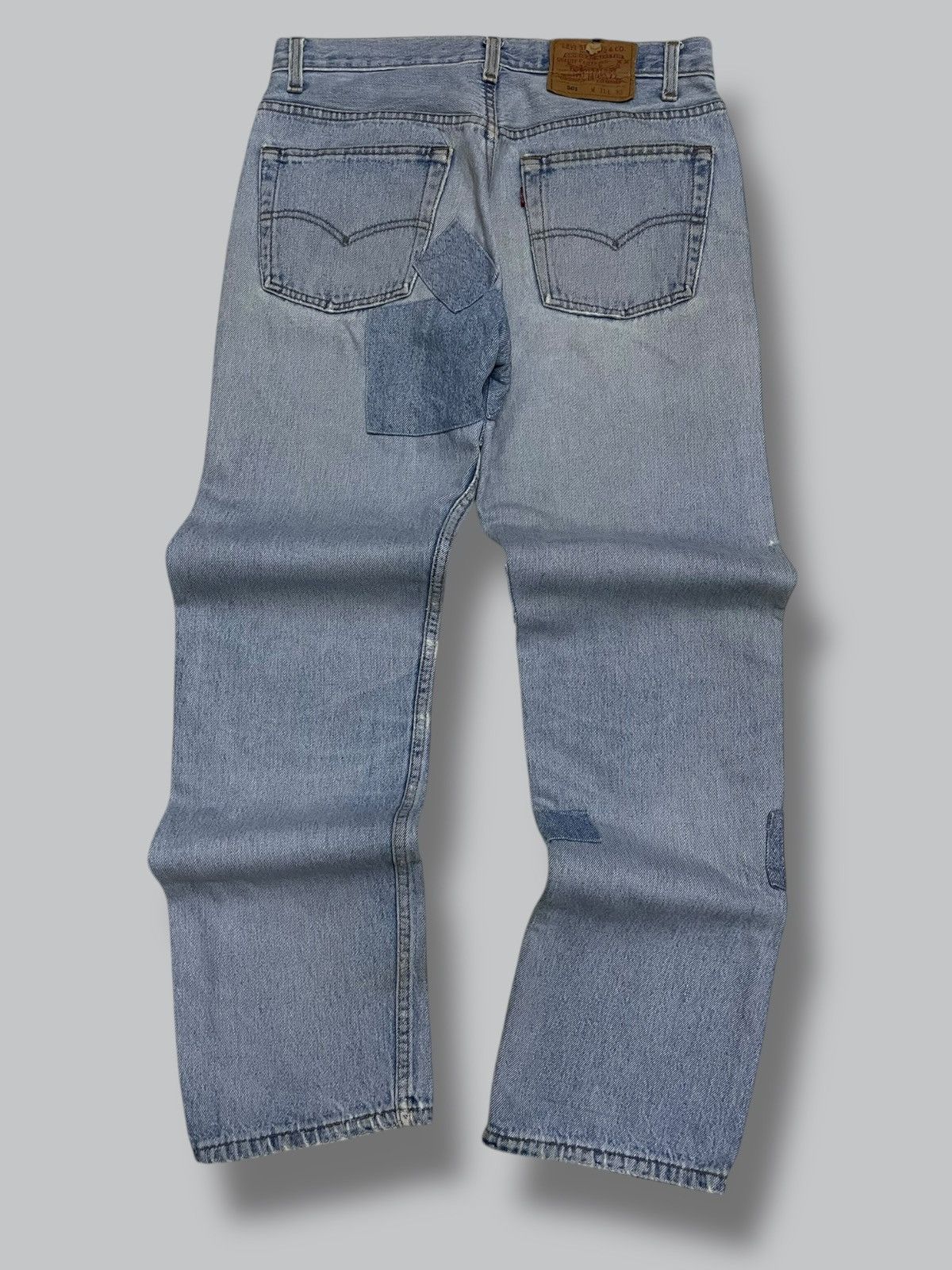 Levi's Vintage Clothing Vintage 1990s Designer Levis 501 Patchwork Classic Denim Size US 30 / EU 46 - 9 Thumbnail