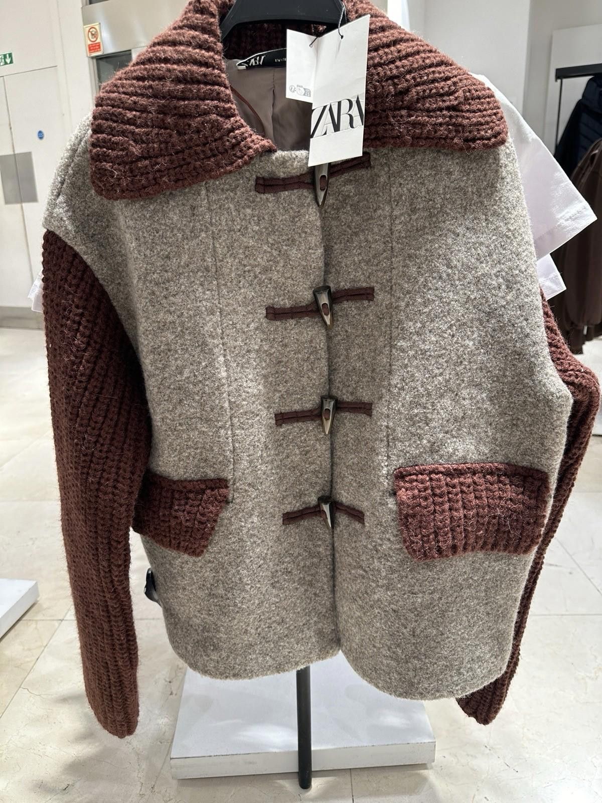 Zara Zara Wool Heavy Jacket Size S / US 4 / IT 40 - 3 Thumbnail
