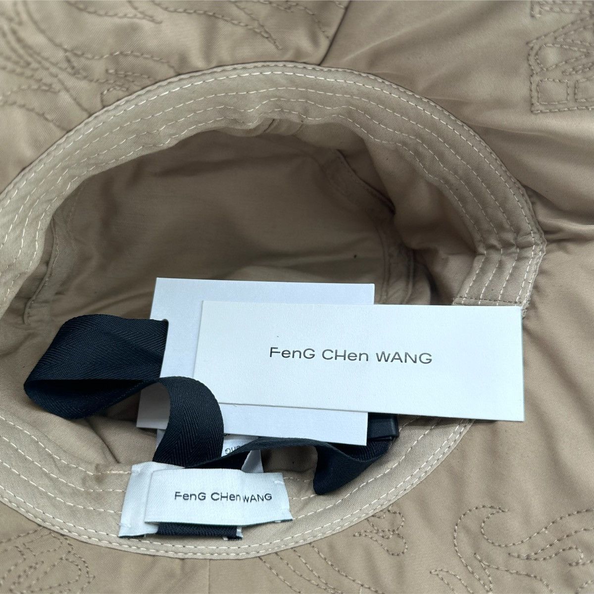 Feng Chen Wang Feng Chen Wang Quilted Bucket Hat Size ONE SIZE - 10 Thumbnail