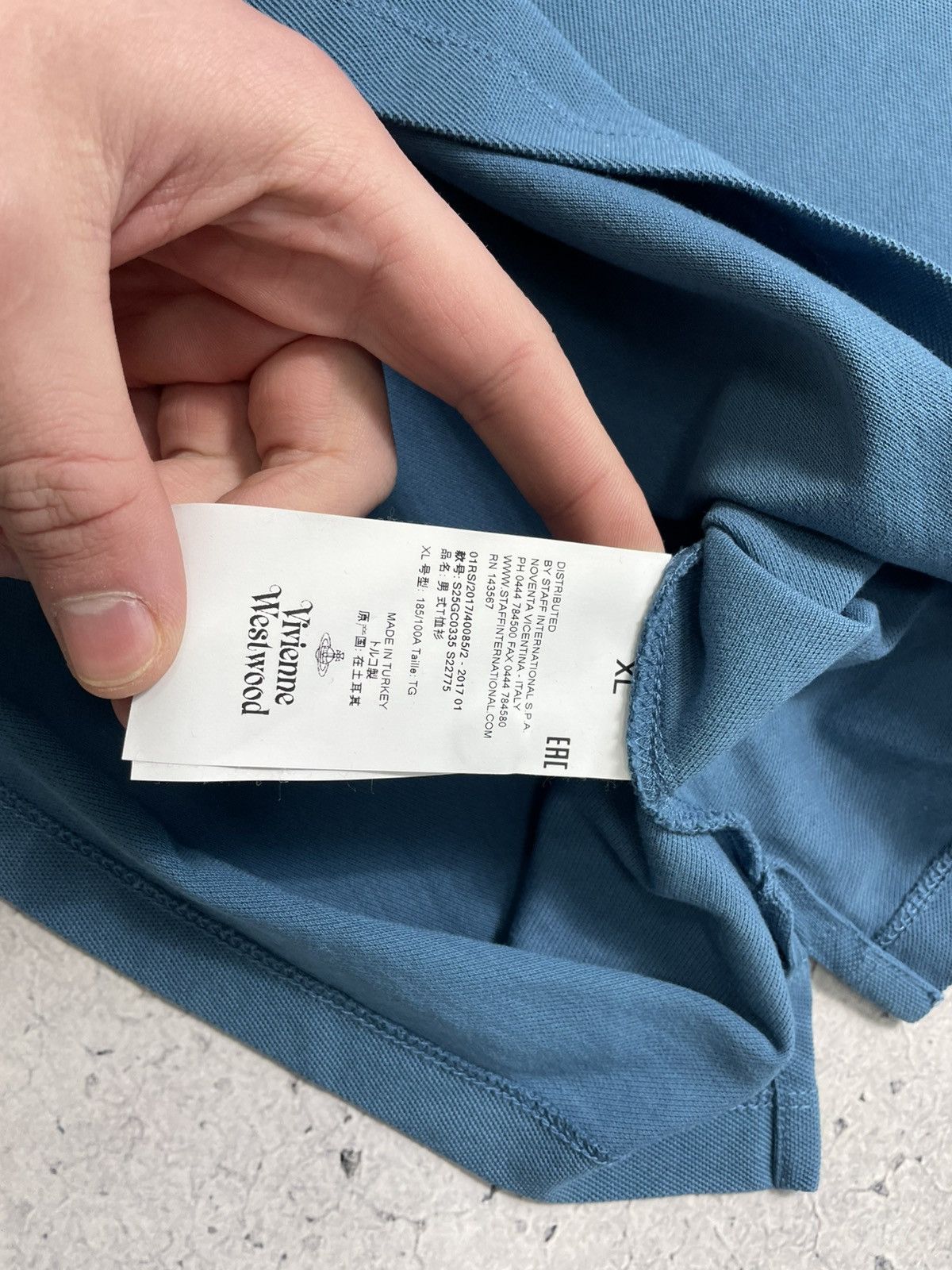 Vivienne Westwood Luxury Polo Shirt Vivienne Westwood Y2K Blue Size US XL / EU 56 / 4 - 8 Thumbnail