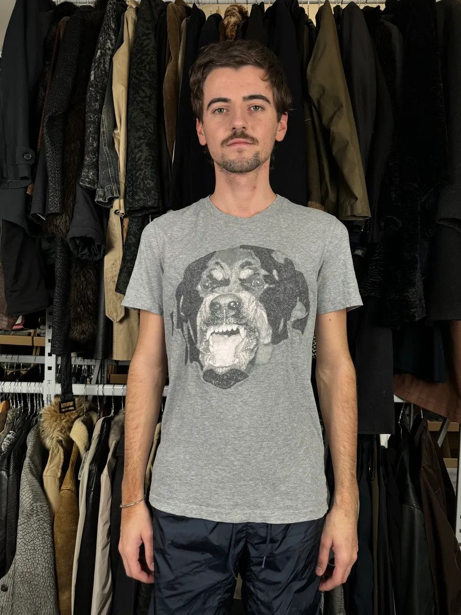 Givenchy SS2016 Givenchy Rottweiler Grey T-Shirt by Roccardo Tisci Size US S / EU 44-46 / 1 - 2 Thumbnail